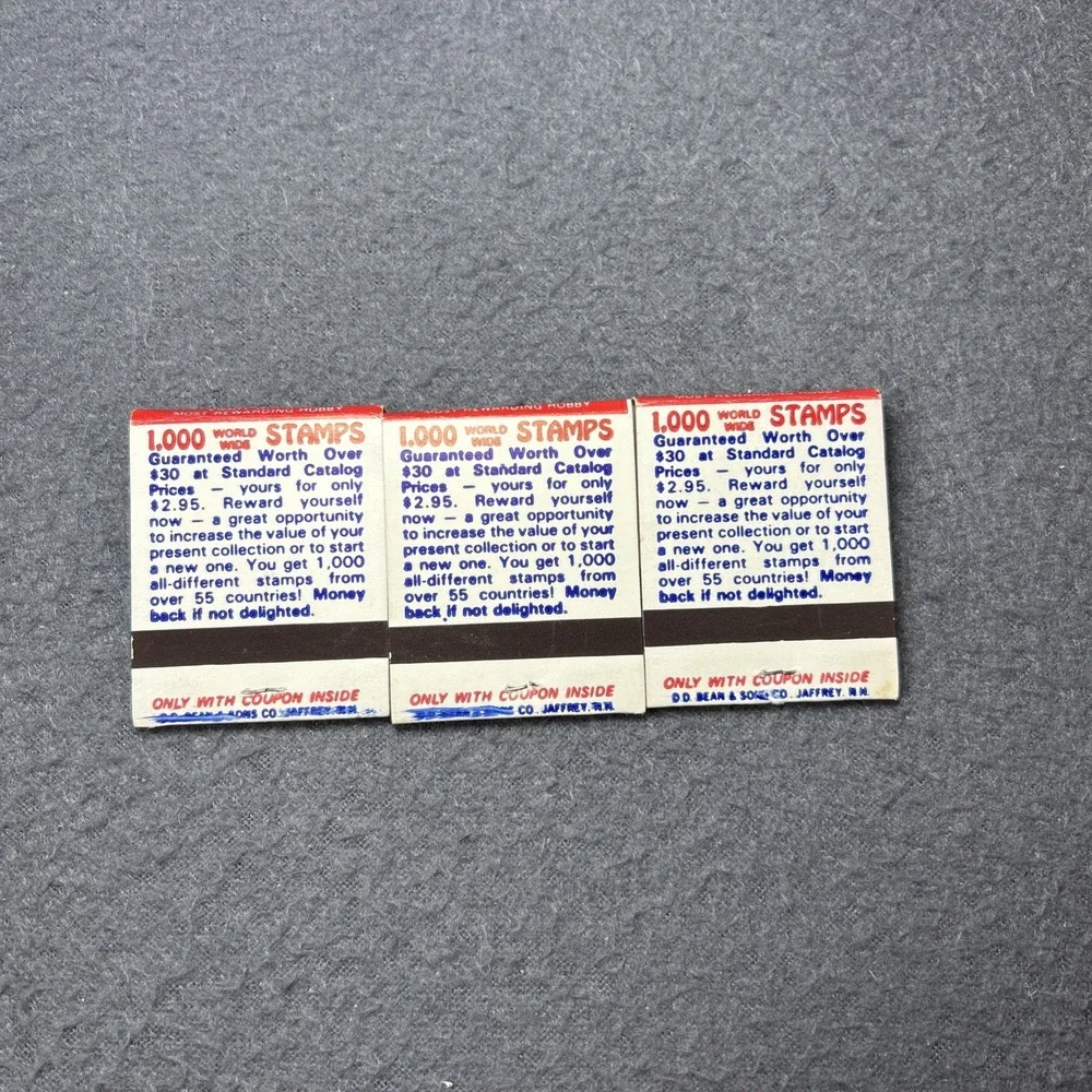 Vintage Matchbook Lot JFK Princess Diana‎ Patriotic Collectible Ephemera 3